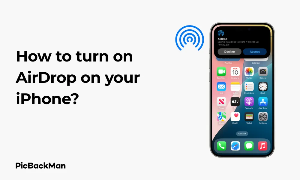 How to turn on AirDrop on your iPhone
