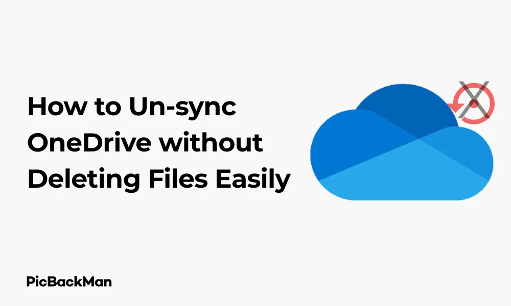 How to Un-sync OneDrive without Deleting Files Easily