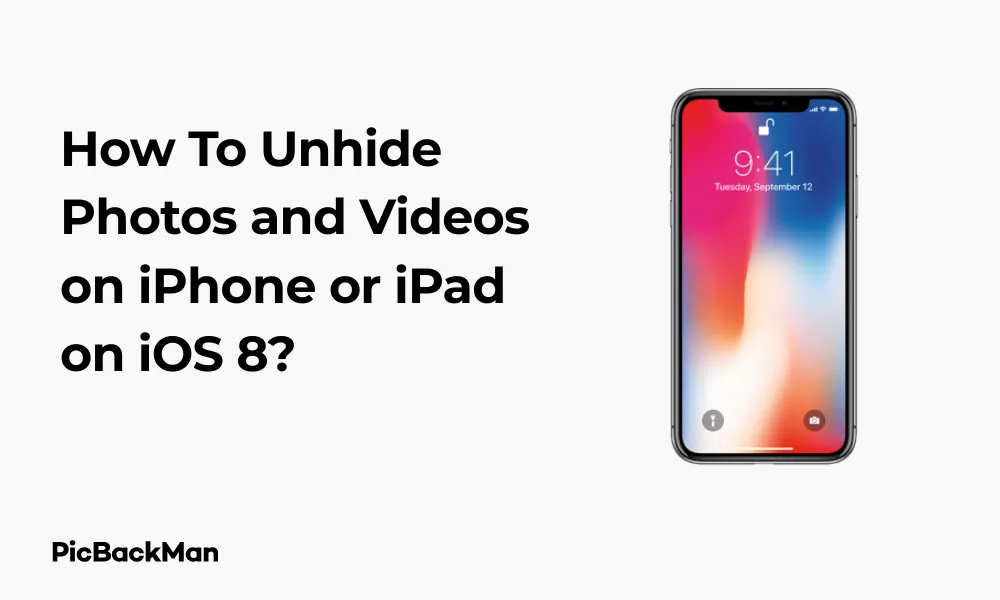 How To Unhide Photos and Videos on iPhone or iPad on iOS 8