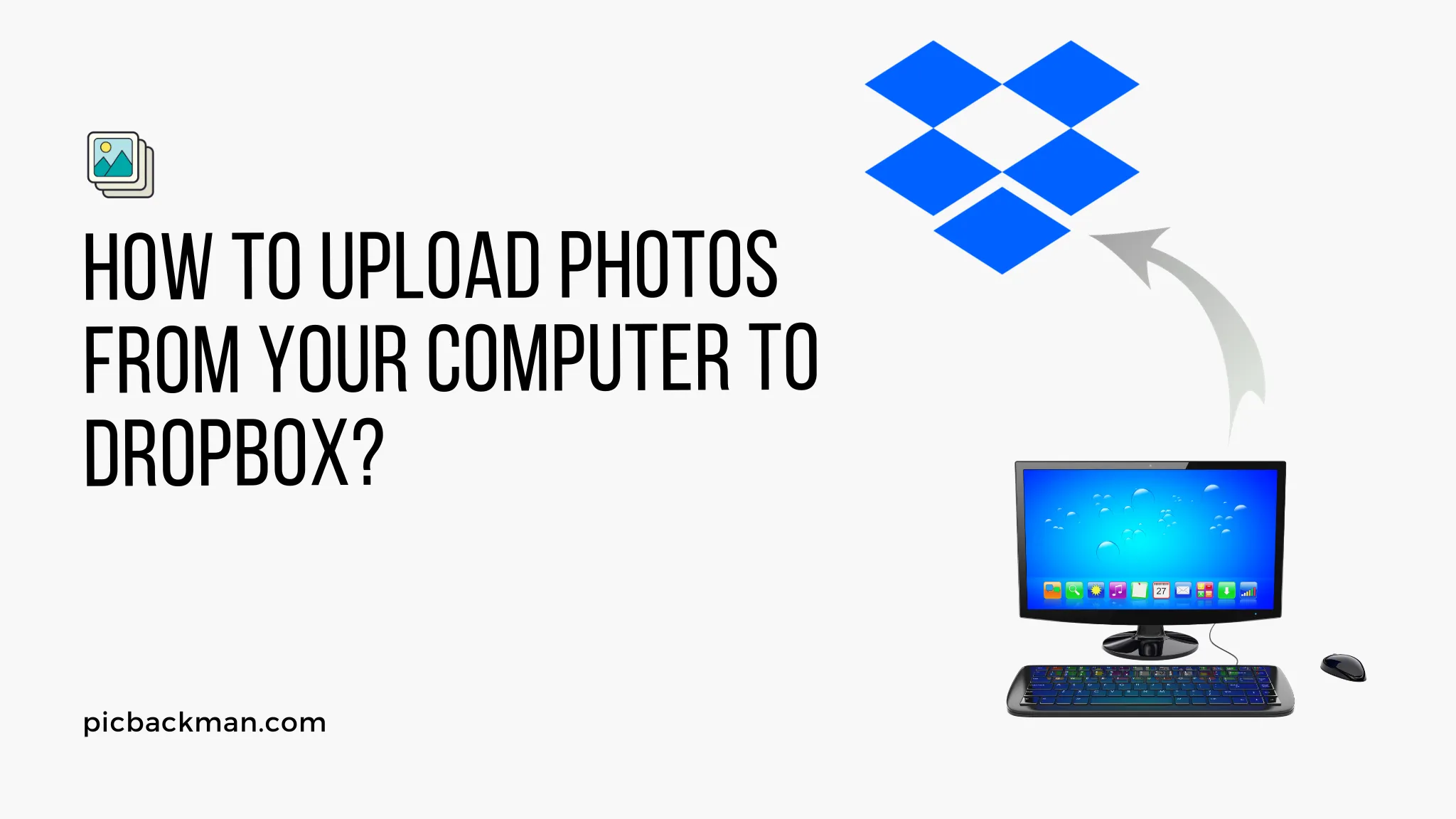 How to upload photos from computer to Dropbox