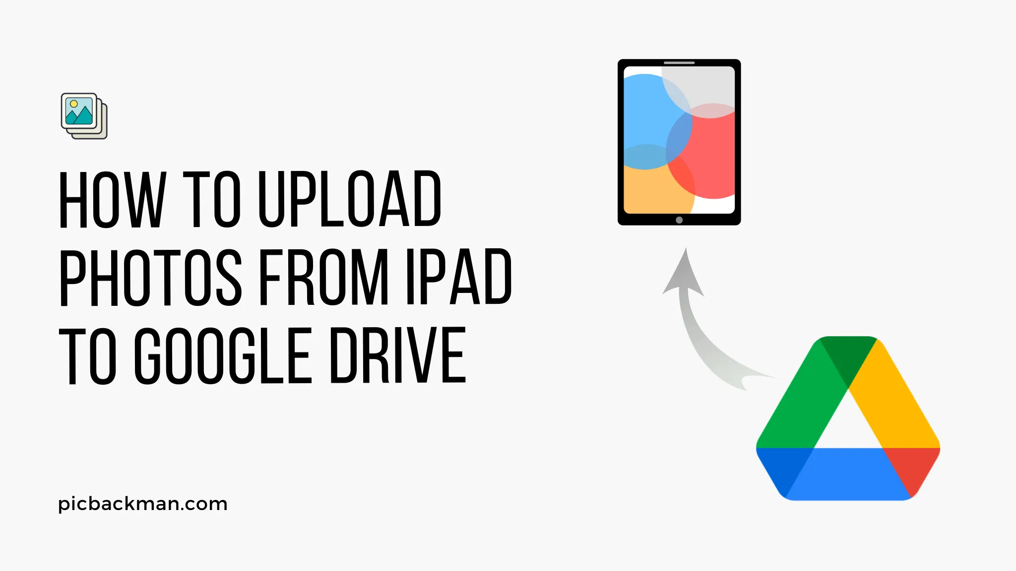How to upload photos from iPad to Google Drive?