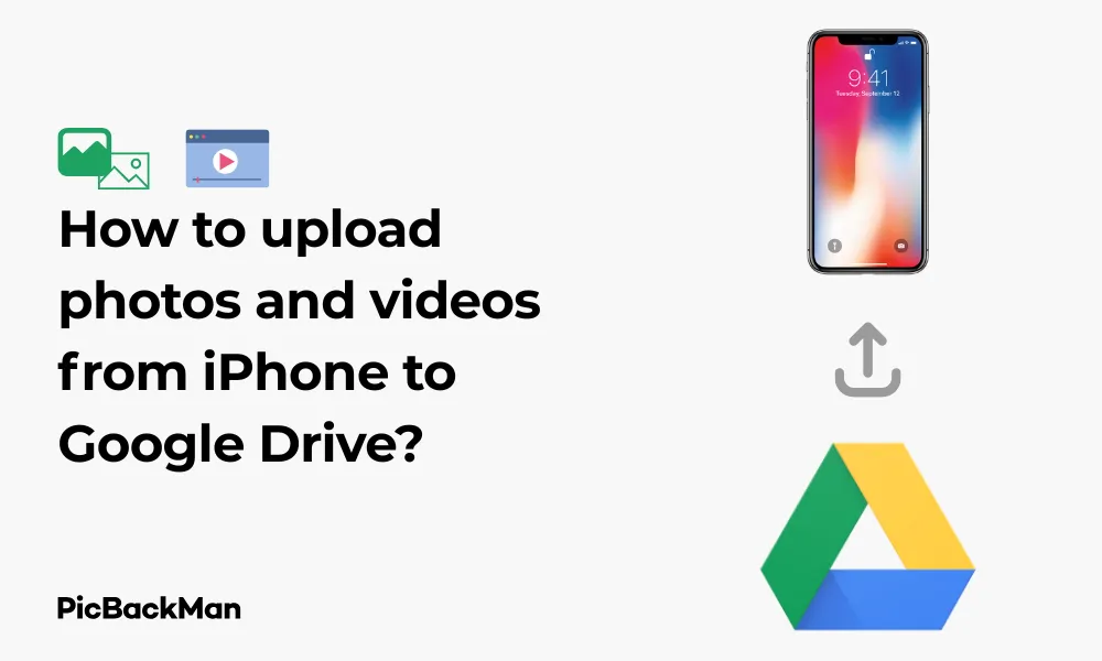 How to upload photos and videos from iPhone to Google Drive