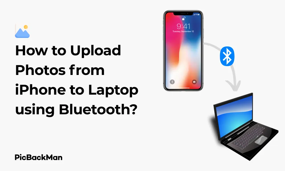 How to Upload Photos from iPhone to Laptop using Bluetooth