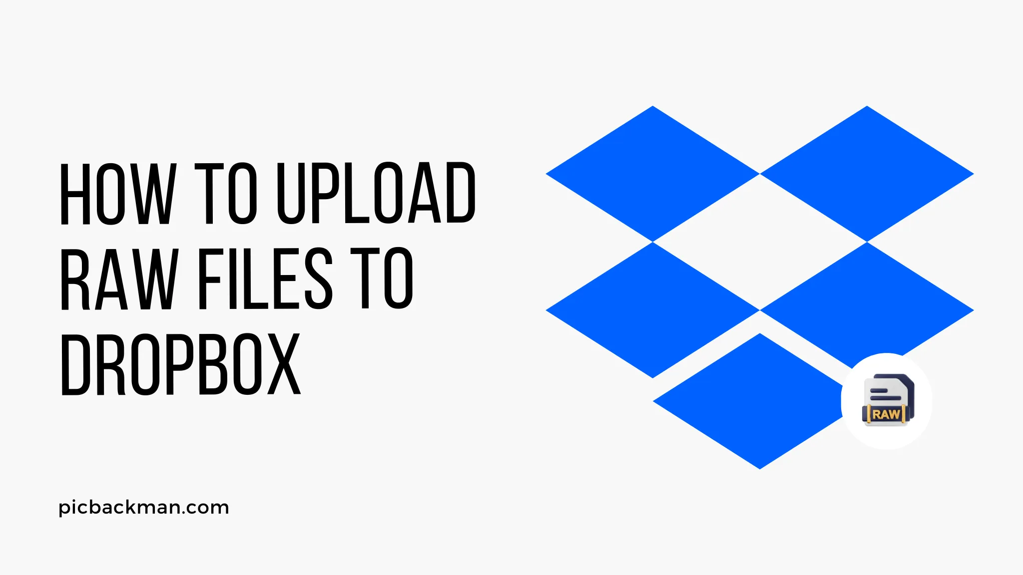 How to Upload Raw Files to Dropbox?