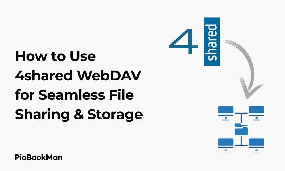 How to Use 4shared WebDAV for Seamless File Sharing & Storage