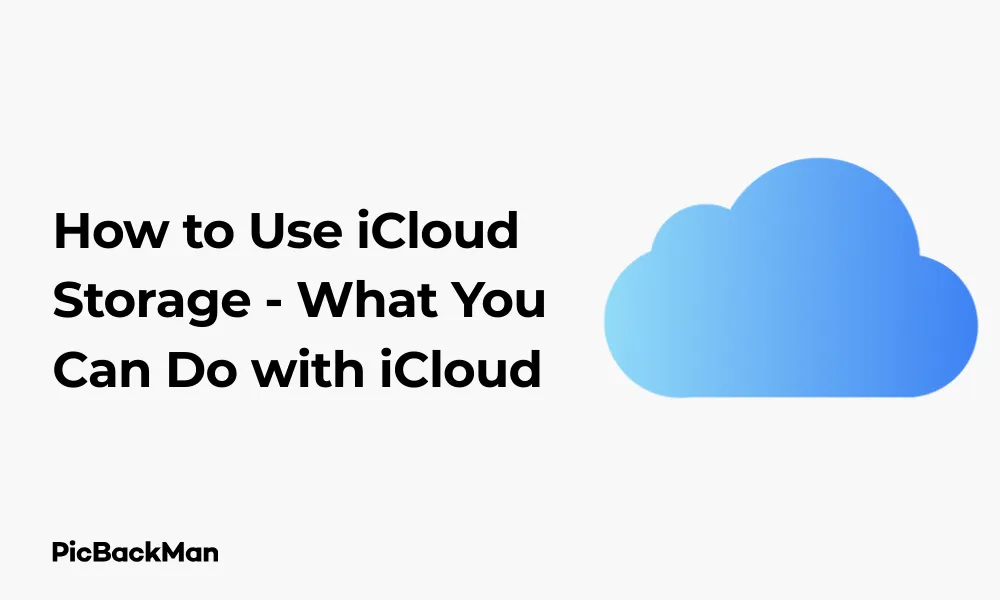 How to Use iCloud Storage - What You Can Do with iCloud