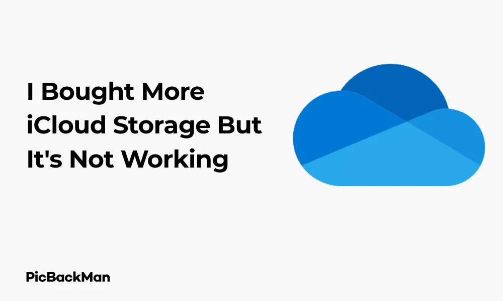 I Bought More iCloud Storage But It's Not Working - 3 Ways