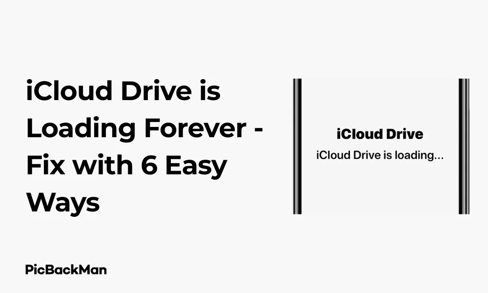 iCloud Drive is Loading Forever - Fix with 6 Easy Ways