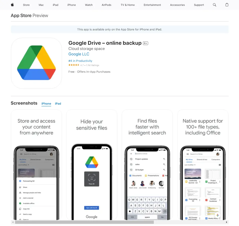 Using the Google Drive App