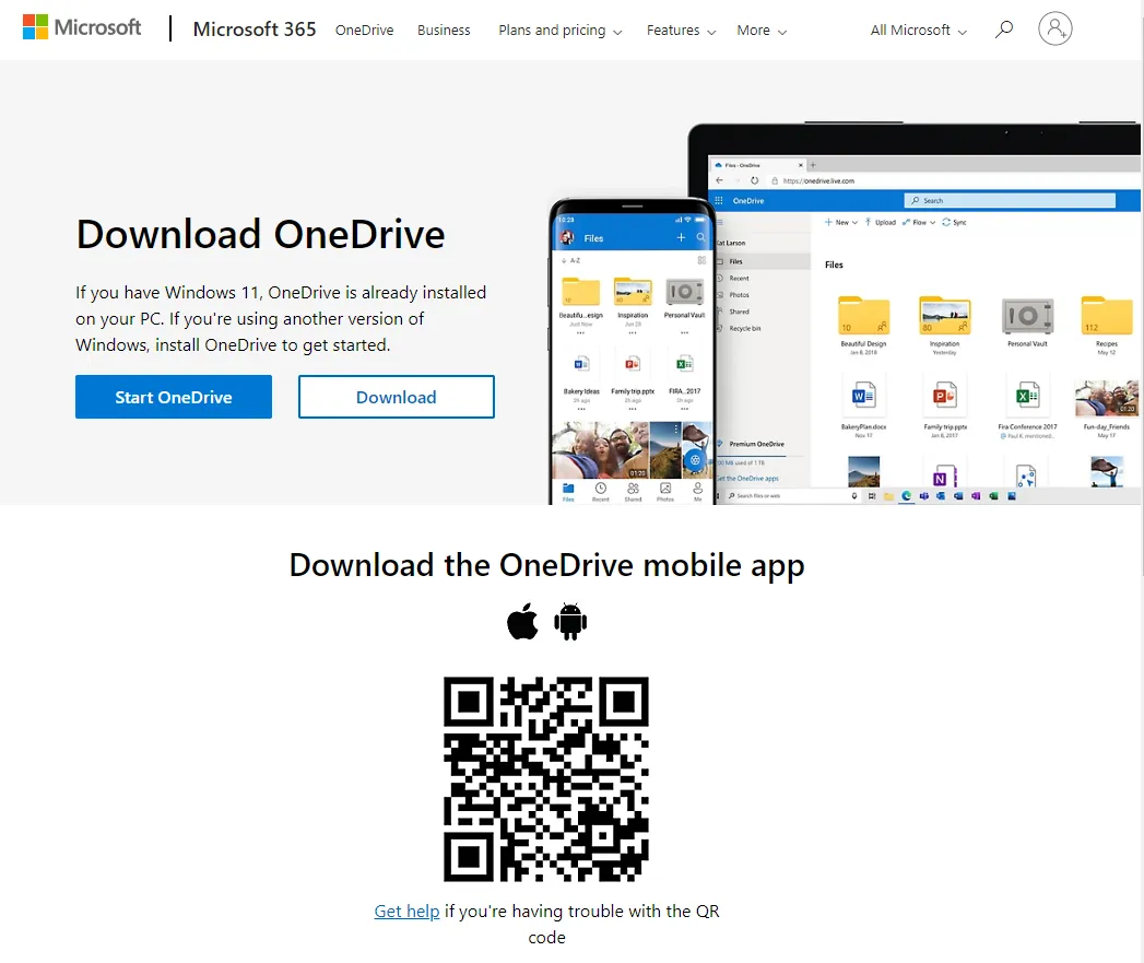 OneDrive download