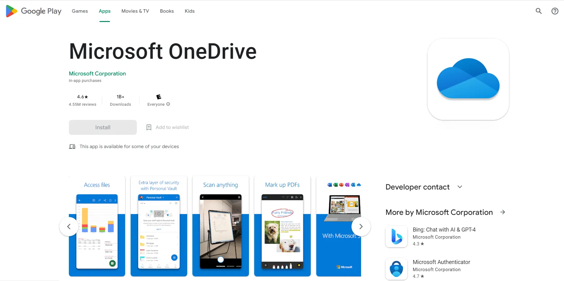 Using the OneDrive Mobile App