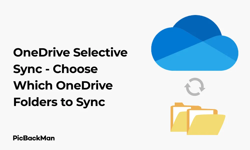 OneDrive Selective Sync - Choose Which OneDrive Folders to Sync