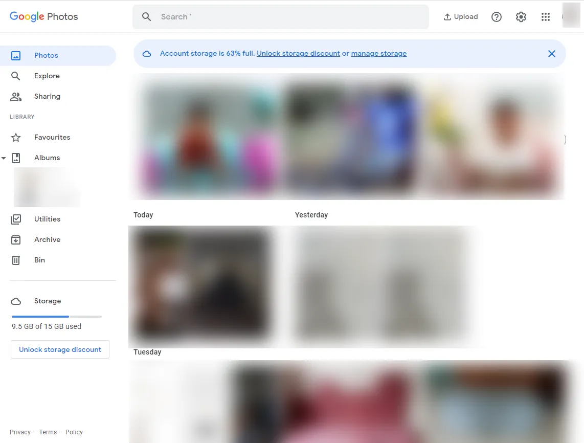 Open Google Photos