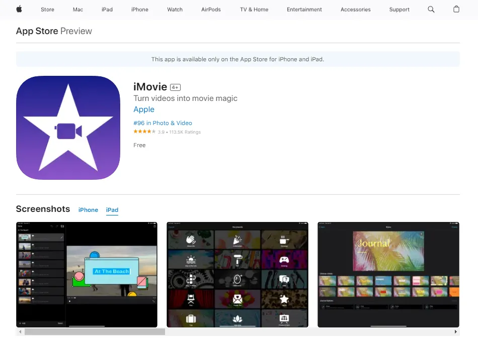 Exporting iMovie Videos on iPad