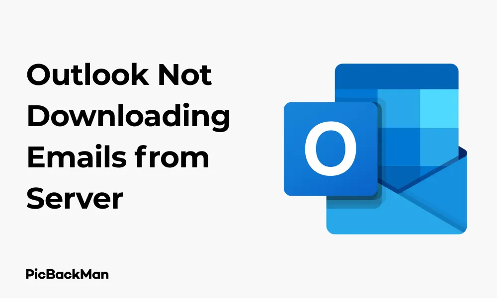 Outlook Not Downloading Emails from Server
