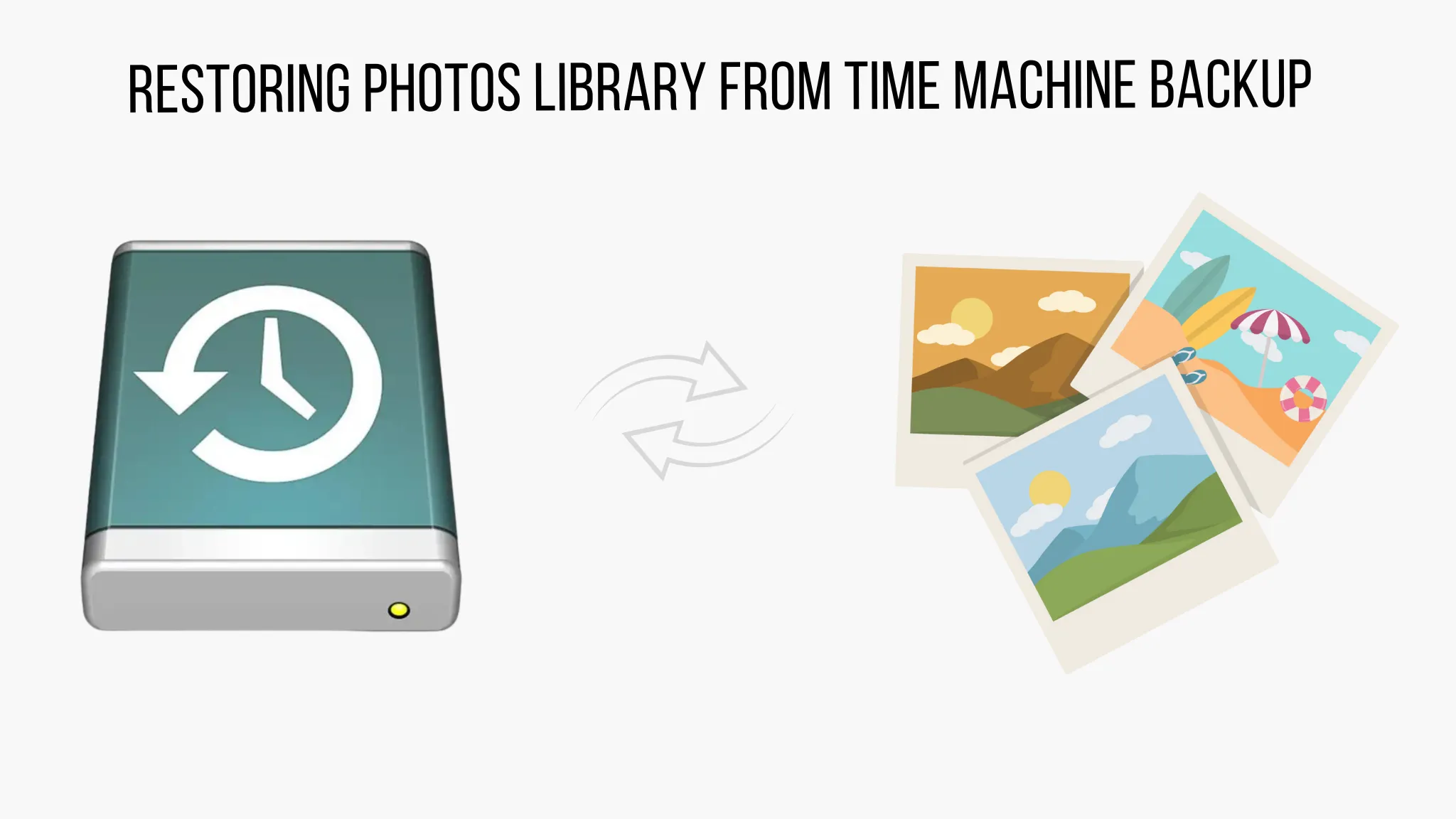 Restoring Photos Library from Time Machine Backup