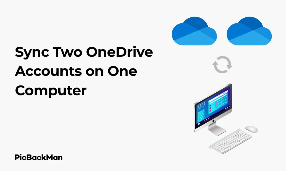 Sync Two OneDrive Accounts on One Computer - 5 Ways