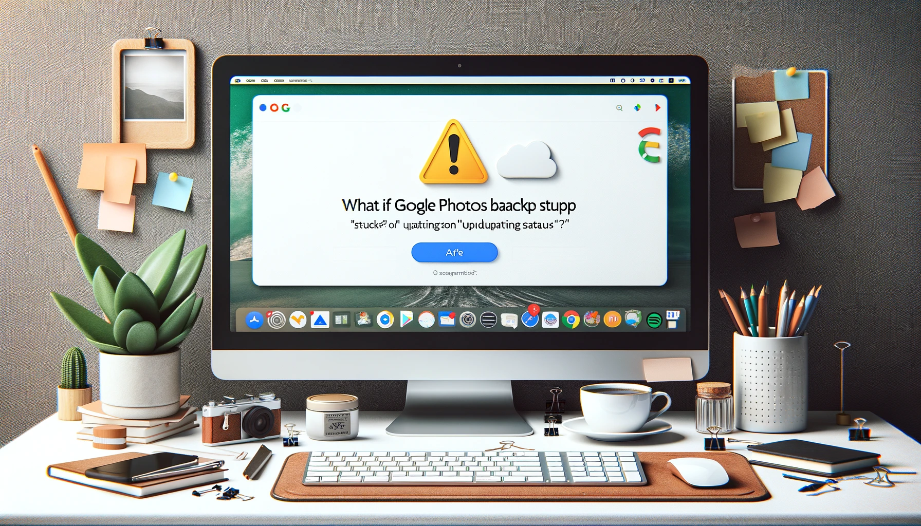 What if Google Photos Backup stuck on 