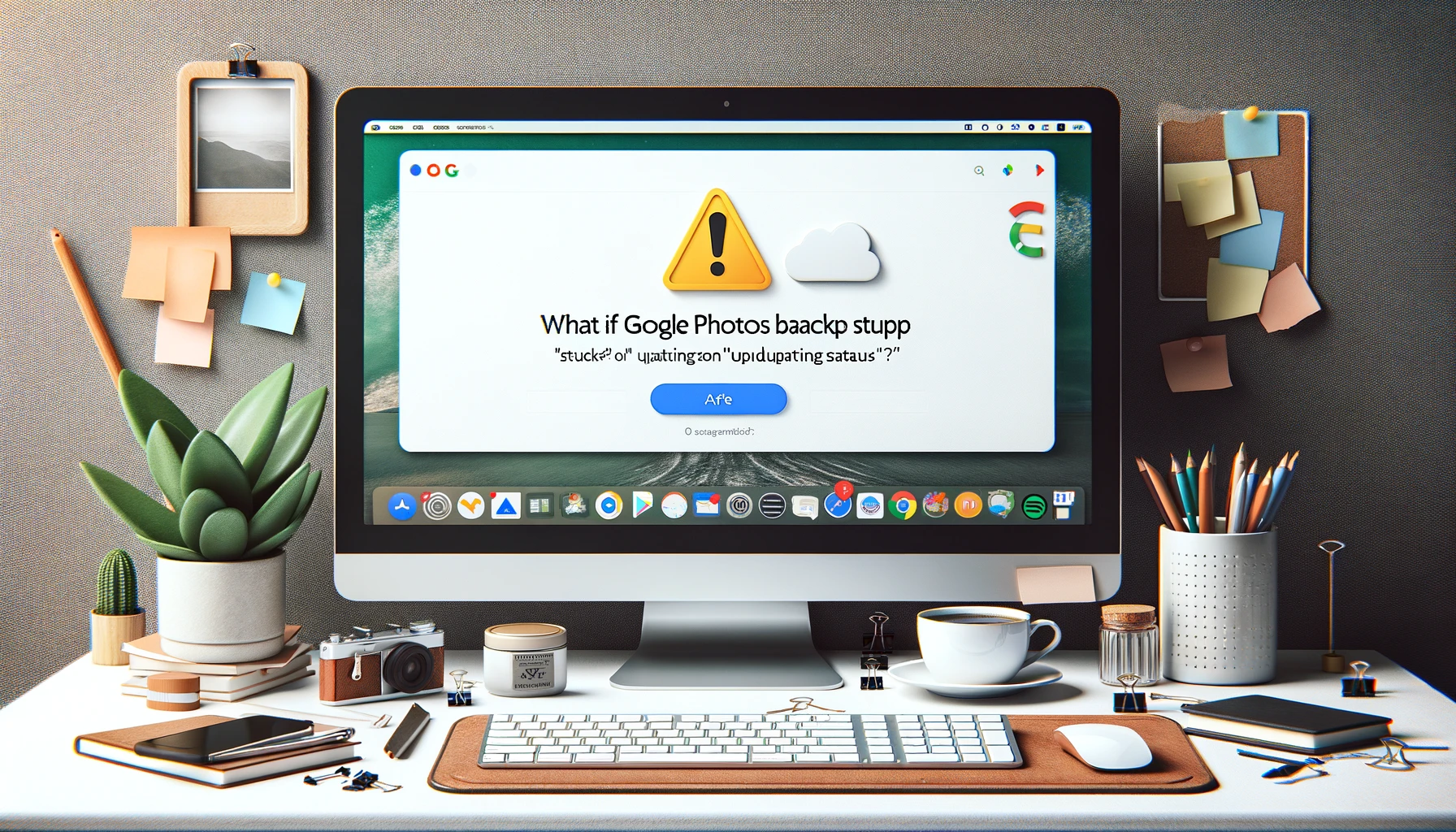 What if Google Photos Backup stuck on