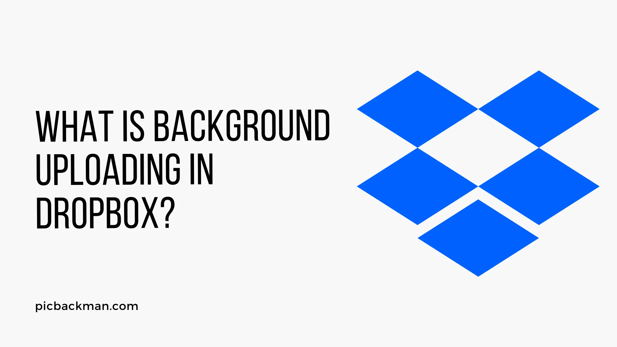 What is Background Uploading in Dropbox?