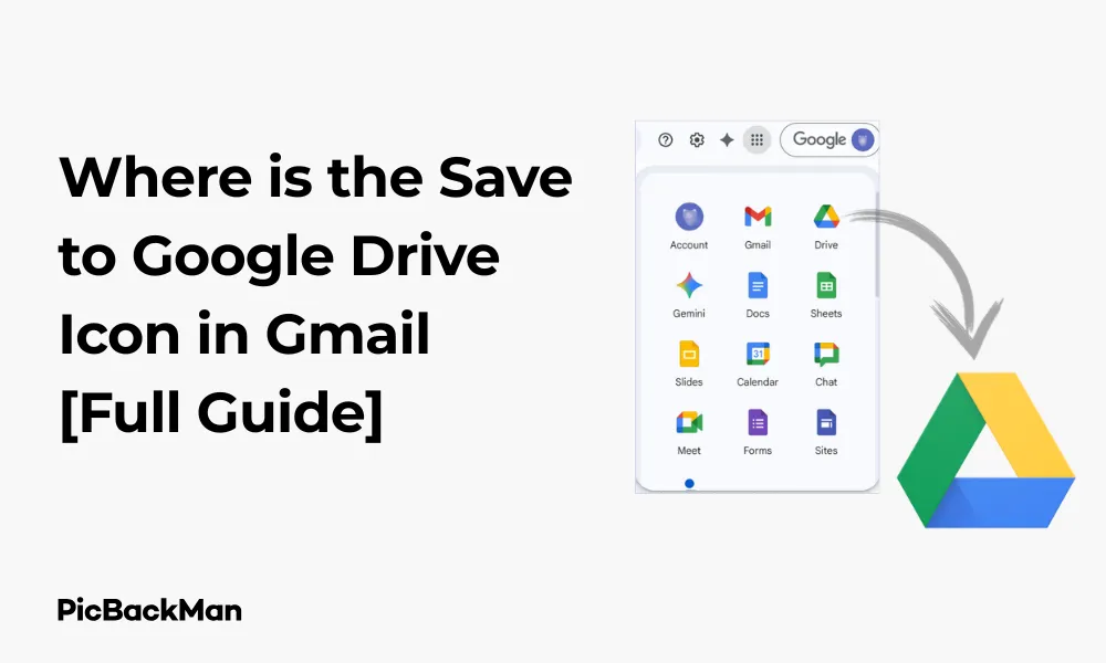 Where is the Save to Google Drive Icon in Gmail [Full Guide]